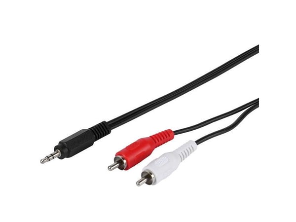 Vivanco PS L 509, 2 x RCA, Hanstik, 3.5mm, Hanstik, 1,5 m, Lajittelu