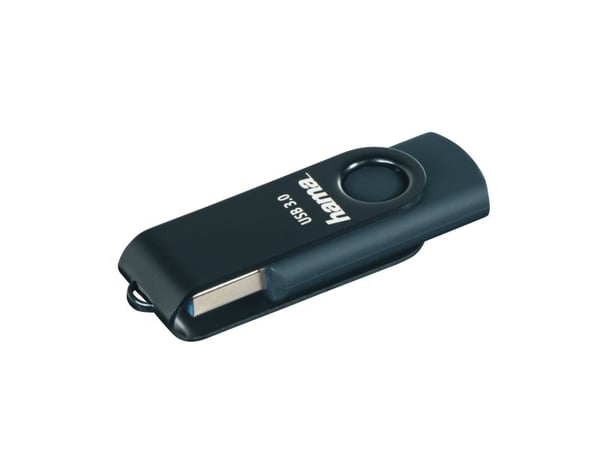Hama "Rotate" - USB-flashstasjon - 64 GB - USB 3.0 - bensinblå