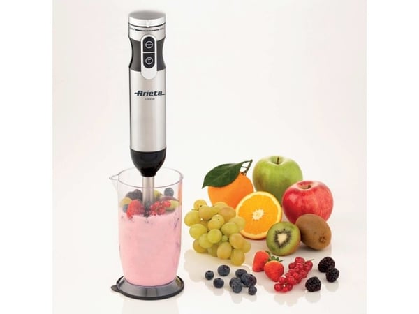 Ariete 0898/11, Stavmixer, 0,7 l, 1000 W, Svart, Rostfritt stål