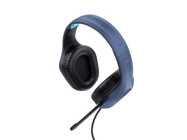 Trust GXT 415B Zirox - Hodesett - full størrelse - kablet - 3,5 mm jakk - blå