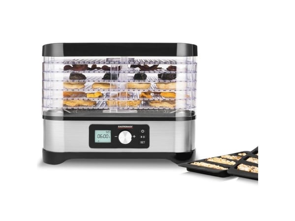 Gastroback Design Natural Plus, Svart, Rostfritt stål, Transparent, Rostfritt stål, LED, 72 h, 310 x 242 mm, 250 W