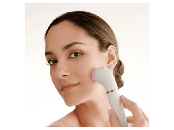 Braun Braun Pro 912 FaceSpa, 3-i-1 ansiktsbehandlingsapparat, batteridriven, vit/brun