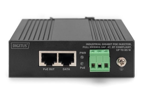 DIGITUS - Strömtillförsel (kan monteras på DIN-skena) - Gigabit Ethernet, industrial - DC 45-56 V - 85 Watt - utgångskontakter: 1