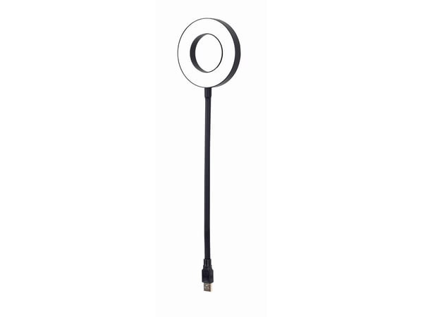 Gembird NL-LEDRING-01, Lamppu, Musta, Valkoinen, PU muovi, Polypropeeni (PP), 0,3 m, 1 kpl, 0.5 V