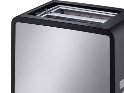 Cloer 3210 - Brødrister - elektrisk - 2 skive - svart/rustfritt stål
