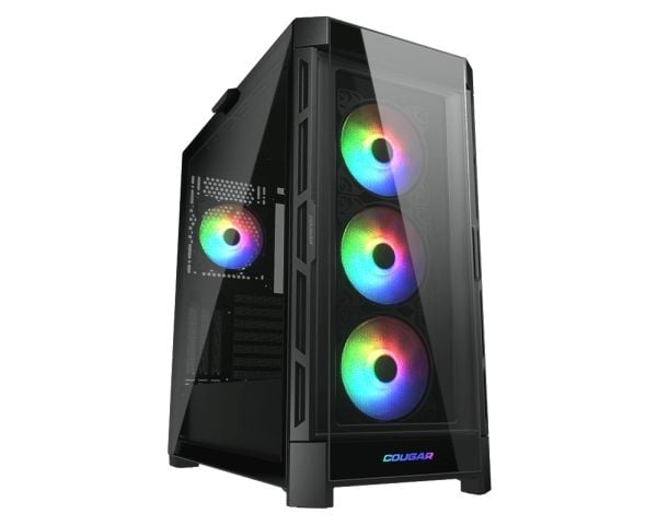 COUGAR CGR-5AD1B-RGB, Midi Tower, PC, Svart, ATX, CEB, EATX, micro ATX, Mini-ITX, Nylon, Multi