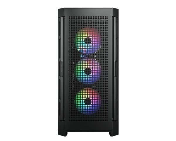 COUGAR CGR-5AD1B-RGB, Midi Tower, PC, Svart, ATX, CEB, EATX, micro ATX, Mini-ITX, Nylon, Multi