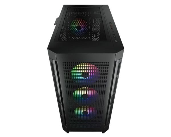 COUGAR CGR-5AD1B-RGB, Midi Tower, PC, Svart, ATX, CEB, EATX, micro ATX, Mini-ITX, Nylon, Multi