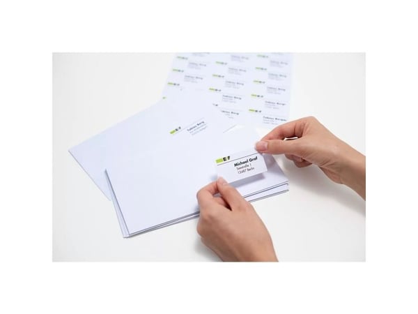 HERMA 4619, Valkoinen, Itse kiinnittyvä tulostintarra, A4, Paperi, Laser/Inkjet, Kiinteä
