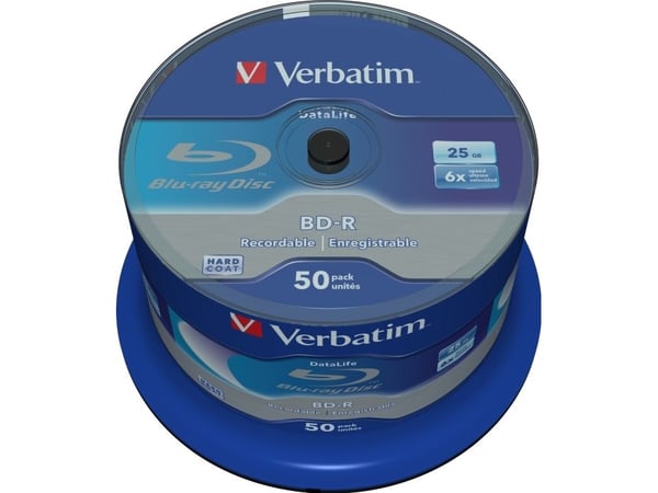 Verbatim DataLife - 50 x BD-R - 25 GB 6x - spindel