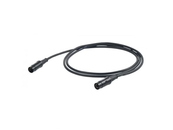 Proel CHL400LU3, XLR (5-pin), Hunkjønn, XLR (5-pin), Hunkjønn, 3 m, Sort