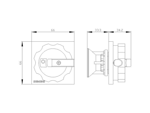 Siemens 3LD9344-2C, Svart, 96 g, 114 mm, 24 mm, 27 mm