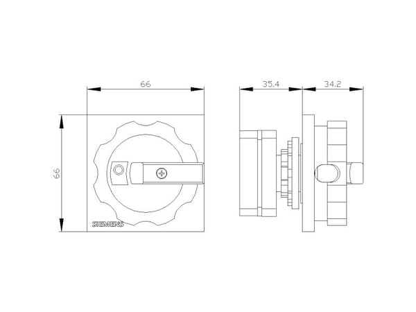 Siemens 3LD9344-5C Vridbar drivenhet 1 st