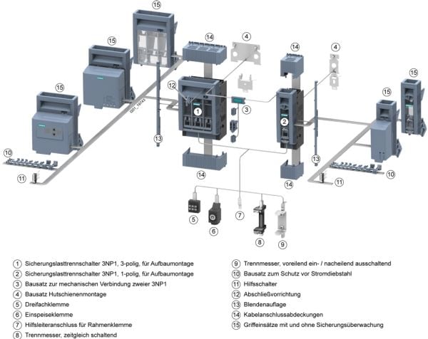 Siemens 3NP1921-1EA00 Asennussarja 1 kpl
