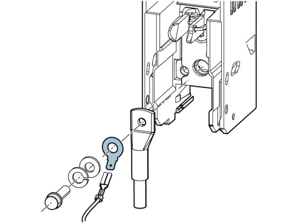 Siemens 3NP1953-1BG30 Apujohtimien liitäntäkiristin 1 kpl