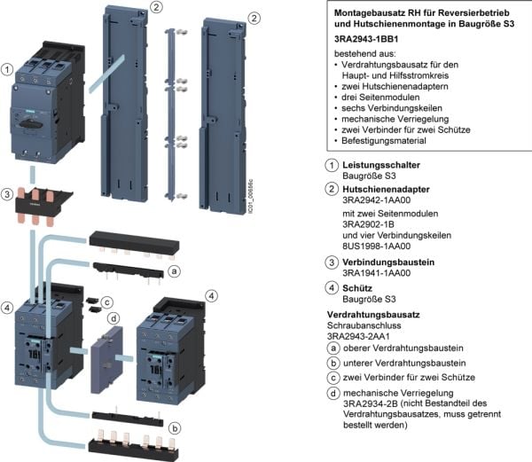 Siemens 3RA2902-1B Sivumoduuli 10 kpl
