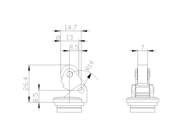 Siemens 3SE50000AE101AJ0 3SE5000-0AE10-1AJ0 Pysäytyskytkimen käyttömekanismi 1 kpl