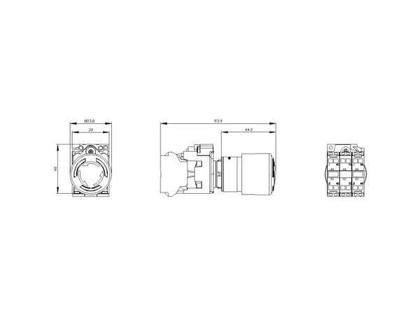 Siemens 3SU1152-1GB20-3PW0 Not-Halt-Pilzdrucktaster 1 St., IP67, IP69K, 2,23 cm, 40 mm, 100 mm, 40 mm, 170 g