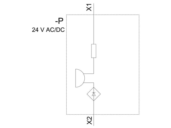 Siemens 3SU1200-6LB10-1AA0, Jatkuva äänimerkki, 85 dB