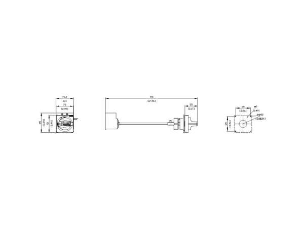 Siemens 3VA9137-0FK27 dörrkopplingsvridknapp 1 st