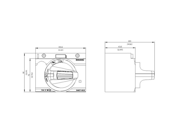 Siemens 3VA9277-0EK25 #####Front roterande drivenhet 1 st