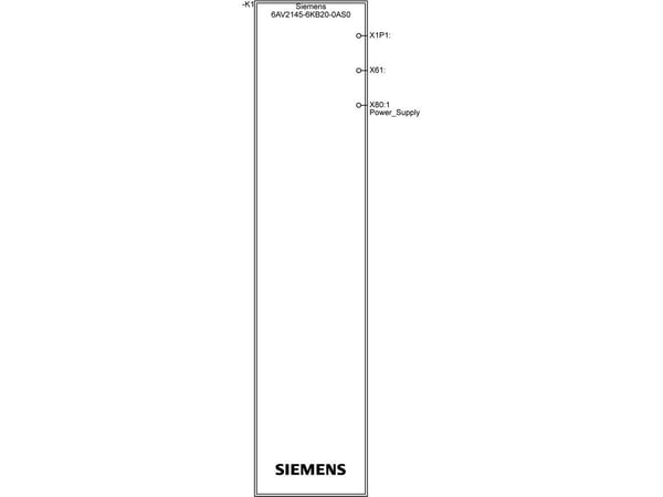 Siemens 6AV2145-6KB20-0AS0 6AV21456KB200AS0 SPS-Bedienpanel, 25,6 cm (10.1"), 800 x 1280 pixlar, 224 mm, 1,77 kg, 322 mm, 245 mm
