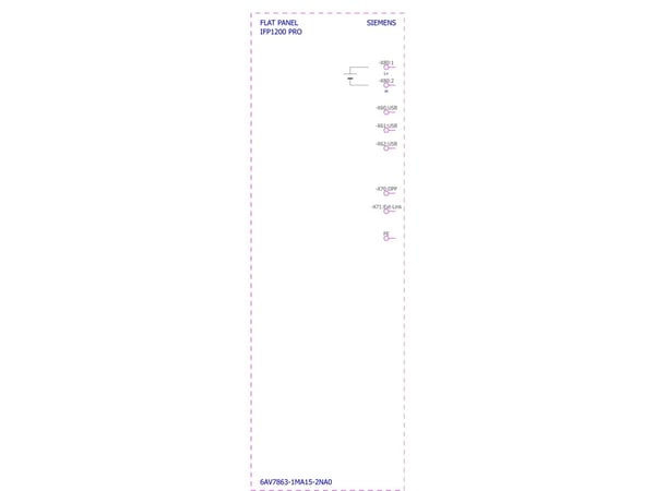 Siemens 6AV7863-1MA15-2NA0 6AV78631MA152NA0 PLC kontrollpanel