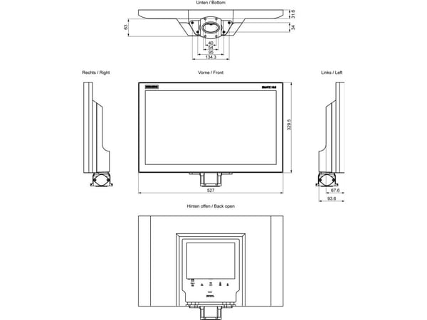 Siemens 6AV7863-4MA14-2AA0, 1080 x 1920 pixlar, 329 mm, 9,96 kg, 620 mm, 520 mm, 240 mm