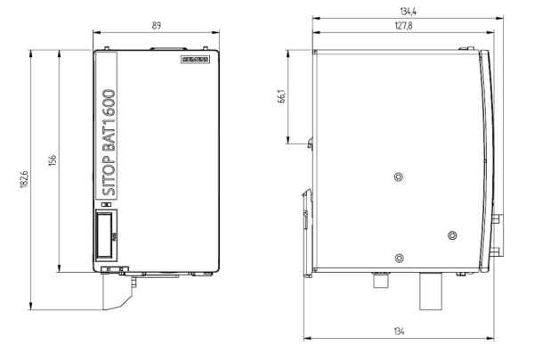Siemens 6EP4132-0JA00-0AY0 specialbatteri LiFePO₄ 24 V, 1 st., 2,5 VAh, CE, REACH, 156 mm, 260 mm, 125 mm, 230 mm