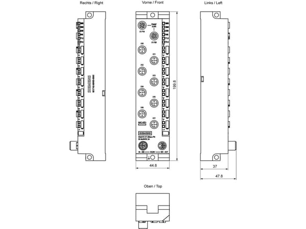 Siemens 6ES7142-6BR00-0BB0, 20,4–28,8 V, 2 A, 200 mm, 814 g, 224 mm, 60 mm