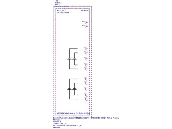 Siemens 6ES7154-3AB00-0AB0, Analog, Strömförsörjning av system, Multifärg, 130 mm, 410 g, 116 mm