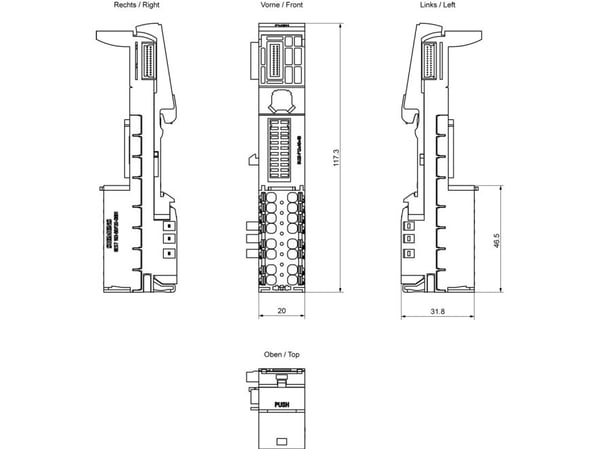 Siemens 6ES7193-6BP20-2BB1 #####Kopplingsmodul