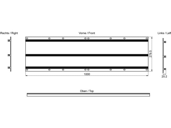 Siemens 6ES7194-4GB60-0AA0, 279,5 mm, 287 mm, 1005 mm, 32 mm, 4,76 kg