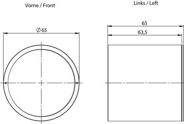 Siemens 6GF3540-8AC41, Svart, 65 mm, 65 mm, 65 mm, 172 g