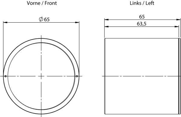 Siemens 6GF3540-8AC51, Svart, 65 mm, 65 mm, 65 mm, 171 g