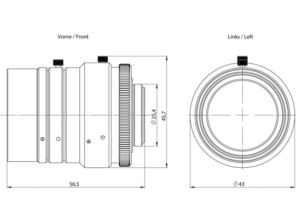Siemens 6GF35608EA010FF0 Wechselobjektiv 6GF3560-8EA01-0FF0 1 St., 51,5 mm, 51,5 mm, 43 mm, 43 mm, 265 g