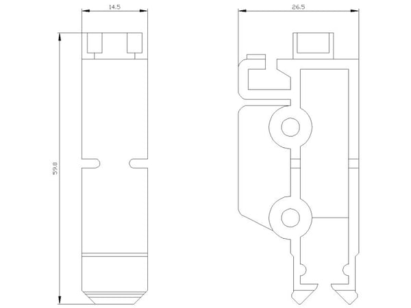 Siemens 8GK9910-0KK20 8GK99100KK20 suojus, 5 kpl, muovi, 130 mm, 200 mm, 20 mm, 37 g