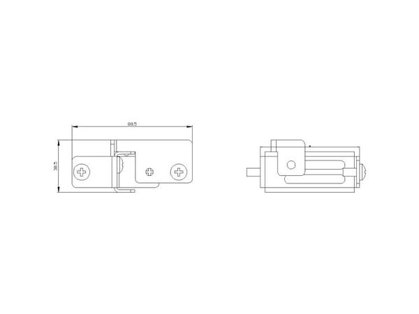 Siemens 8GK9930-0KK03 8GK99300KK03 dybdevinkel med monteringsplate stål 1 stk
