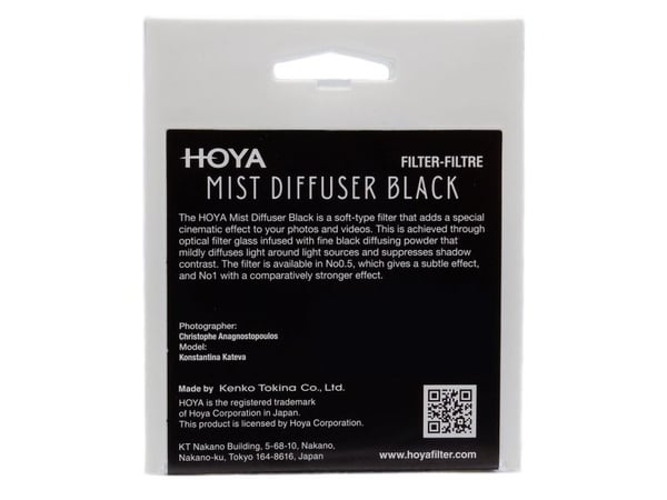 Hoya Mist Diffuser Black No1, 6,7 cm, Diffusionsfilter, Ingen beläggning, 1 styck