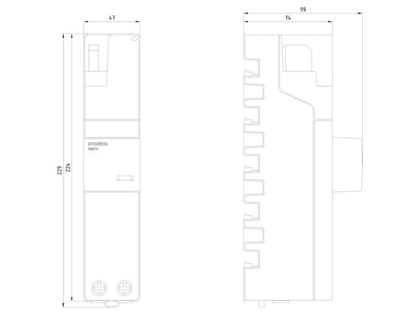 Siemens 5SD74448KK21 5SD7444-8KK21 Kombi-afleder 1 stk