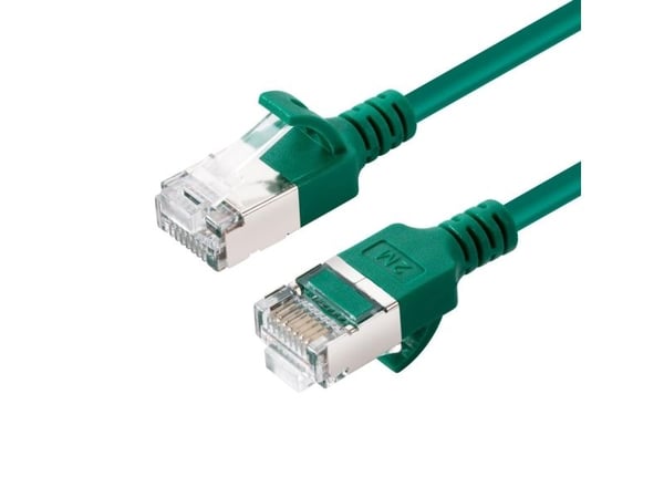 Microconnect V-FTP6A075G-SLIM, 7,5 m, Cat6a, U/FTP (STP), RJ-45, RJ-45, RJ-45