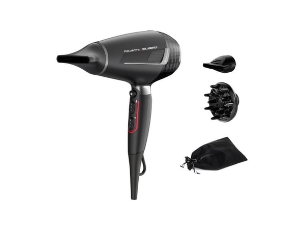 Rowenta x Karl Lagerfeld CV888L K/Pro Stylist Hair Dryer 2200W AC Motor Ionic Shine - Black/Red