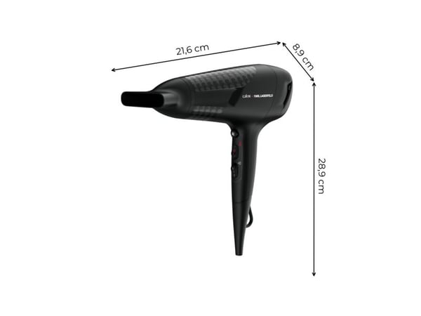 Rowenta X KARL LAGERFELD Studio Dry CV581L - likström - svart - upphängningsögla - 1,8 m - Kina - 2300 W (CV581L)