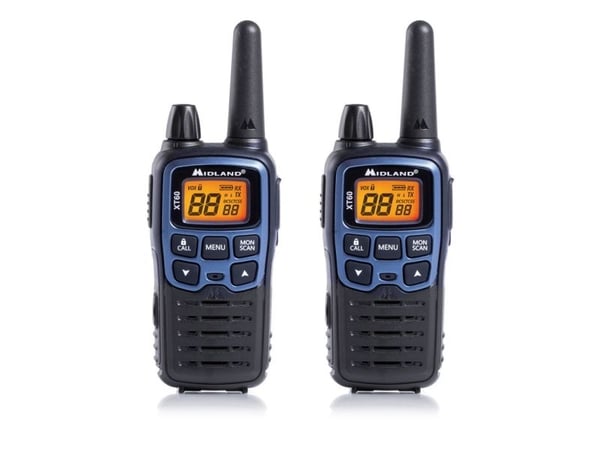 Midland XT60, 24 kanavaa, 446.00625 - 446.0937 MHz, LCD, AAA, 112 g, 54 x 33 x 120 mm