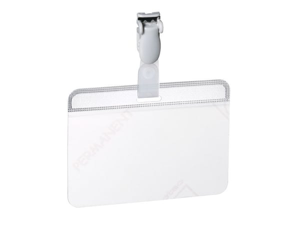 Kongressbrickor Durable självl. med klämma på band paket om 25 st