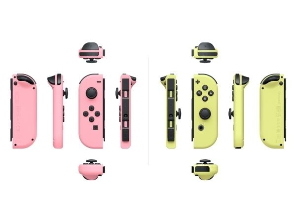 NINTENDO Joy-Con - Spelkontroll - trådlös - pastellrosa, pastellgul (paket om 2) - för Nintendo Switch