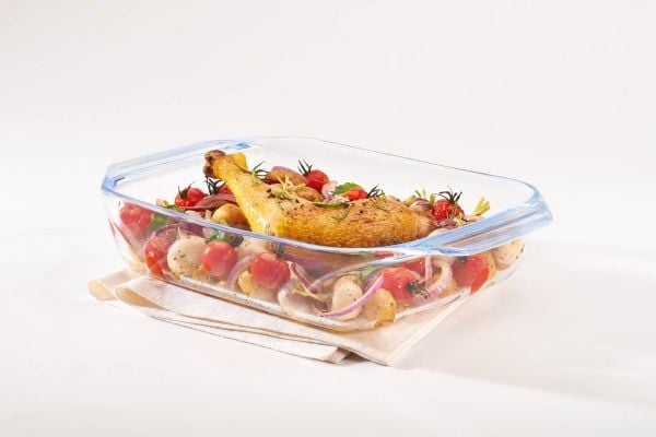Pyrex 409B000, 3,8 l, Gjennomsiktig, Glass, 300 °C, 390 mm, 230 mm