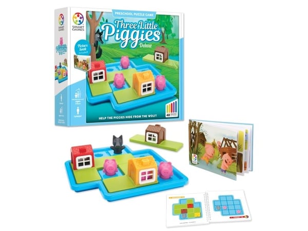 SmartGames Three Little Piggies - Deluxe, 3 år, Flerfarget