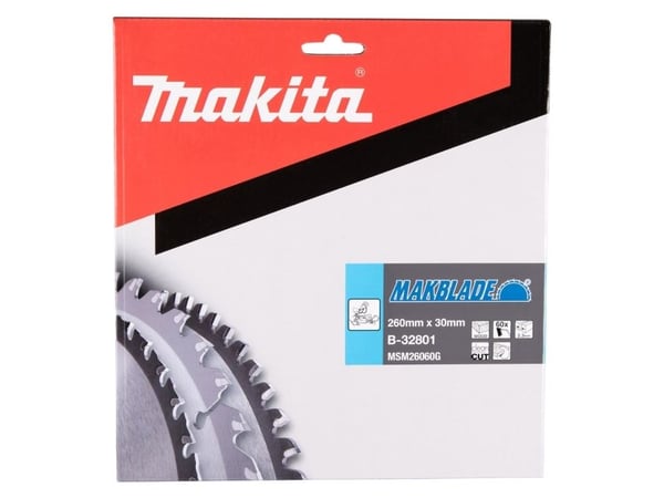 Makita MAKBLADE - Cirkelsågblad - för trä - 260 mm - 60 tänder - för Makita LF1000