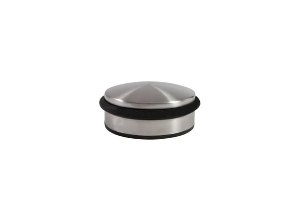 Alba DOORSTOP N, Svart, Silver, Elastomer, Stål, Golvmonterad, 1 styck, 90 mm, 90 mm